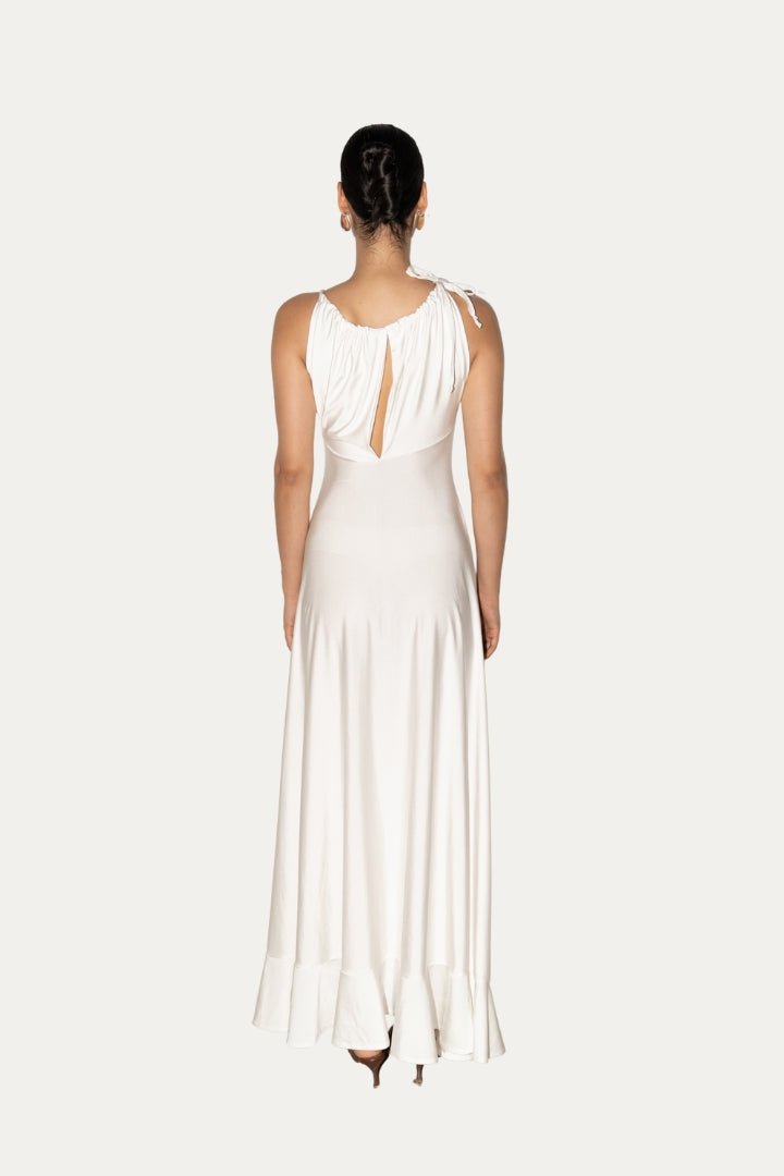 Vestido cobalto blanco