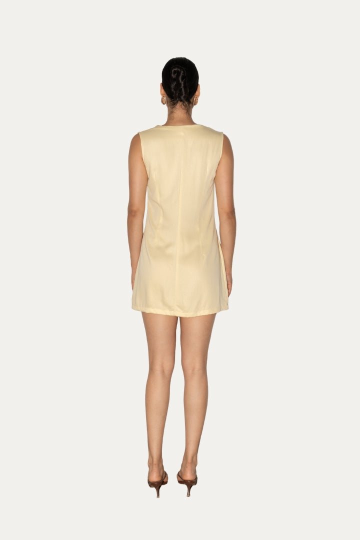 Vestido Halo mantequilla