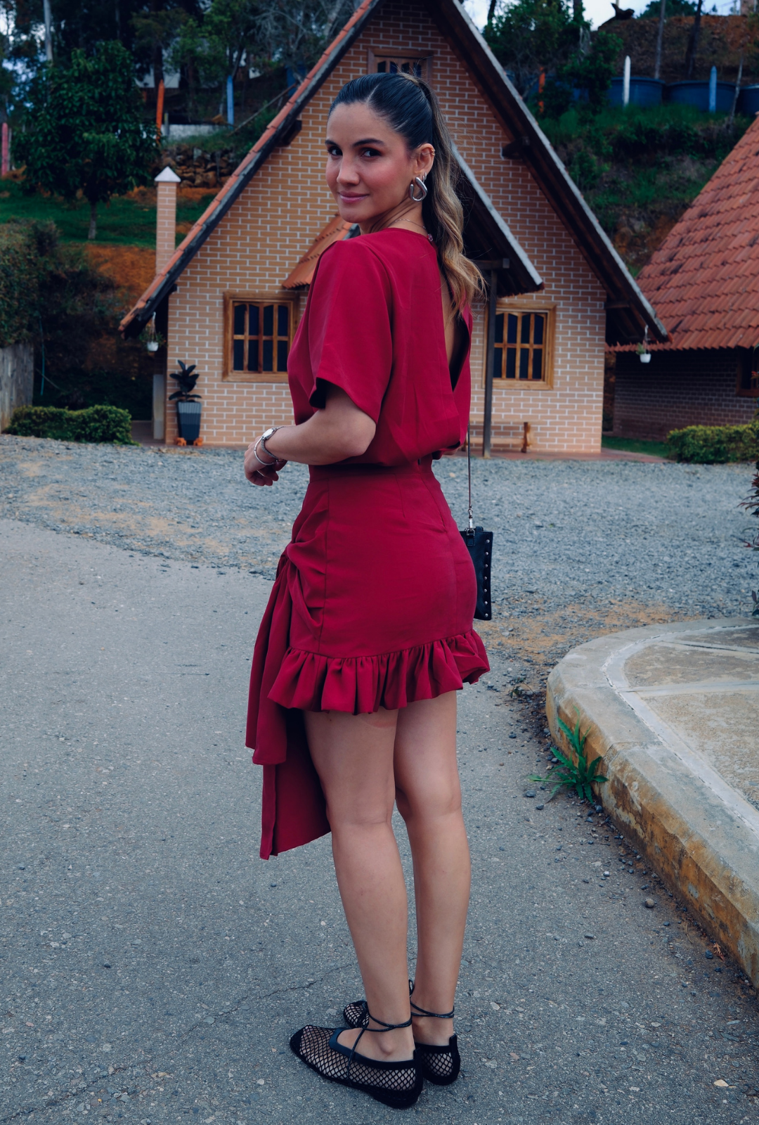 Set contraste vinotinto