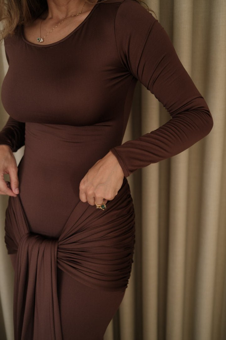Vestido Loto marron