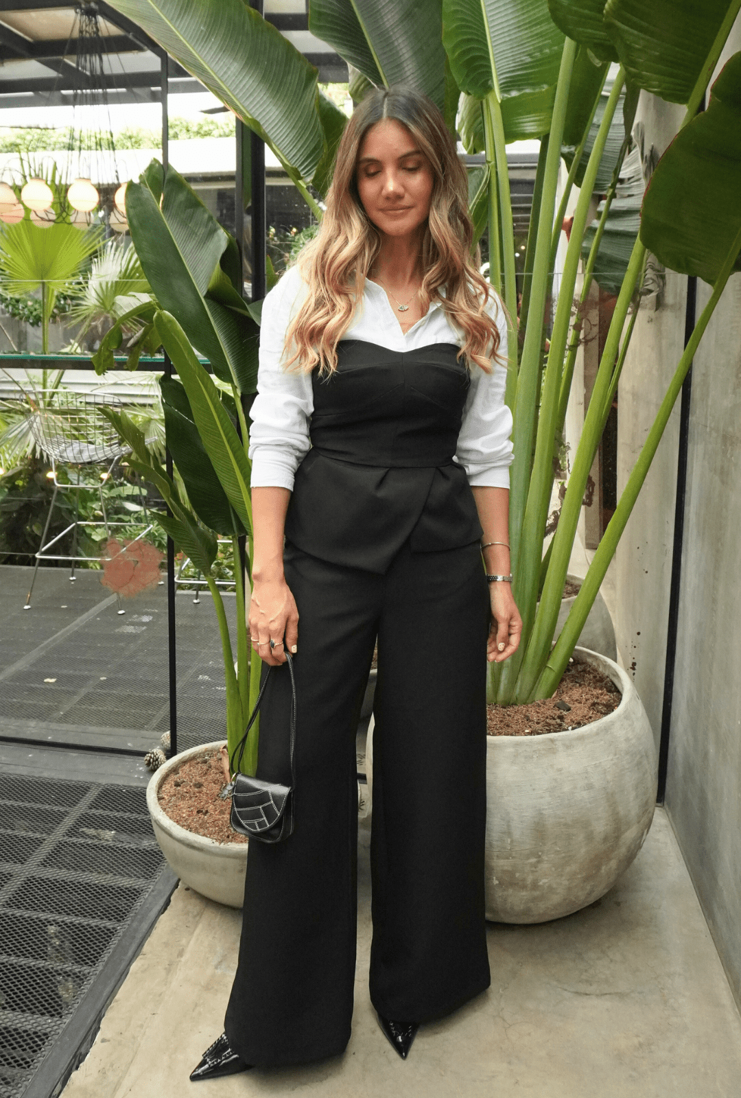 Set Ópalo Negro+ camisera blanca