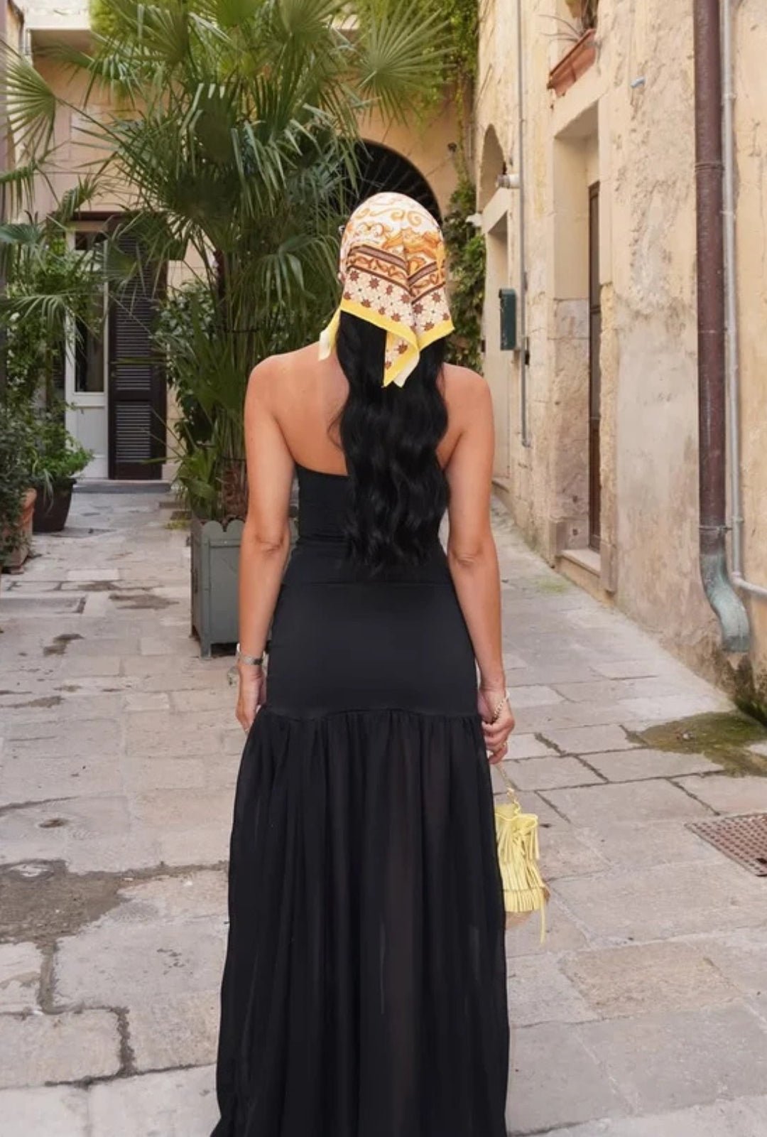 Vestido tulipán negro