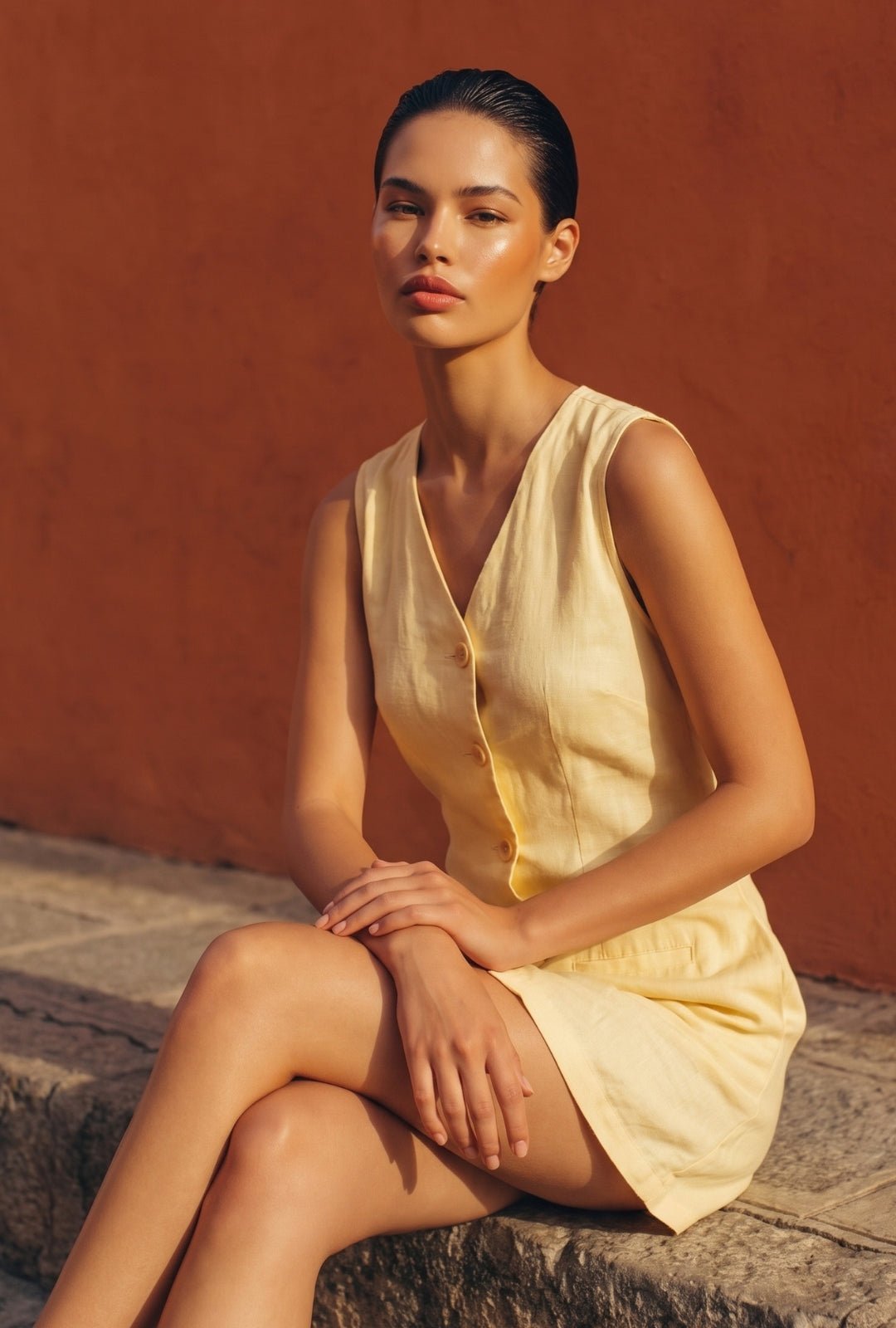 Vestido Halo mantequilla