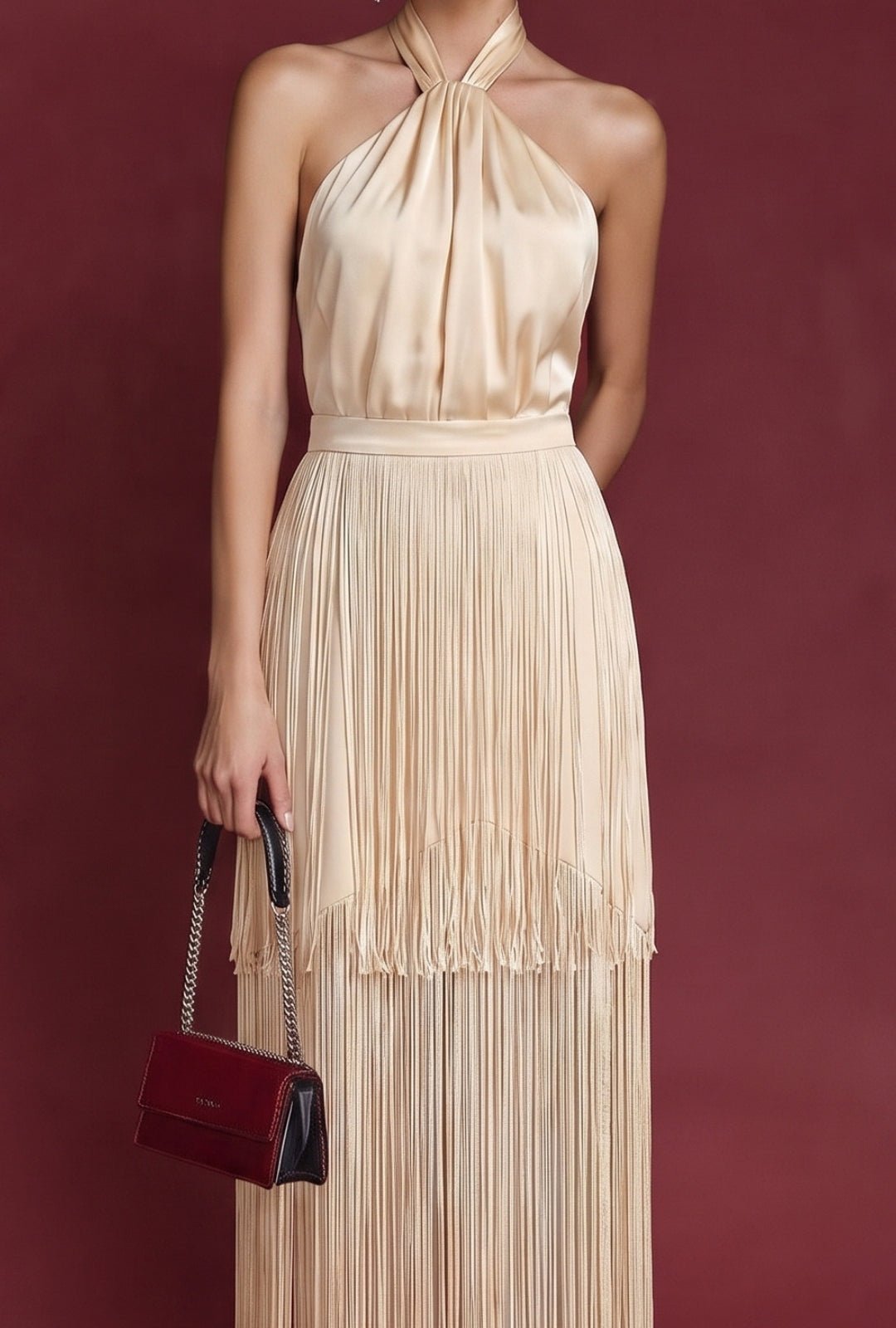 Vestido Lantana curuba pastel