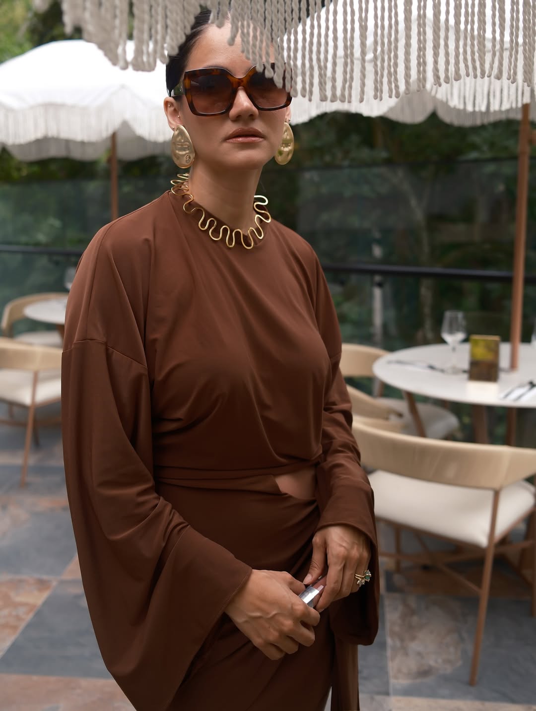 Vestido Malva cafe