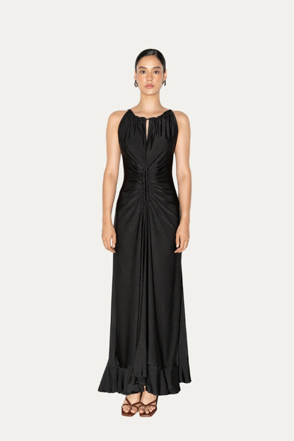 Vestido cobalto negro