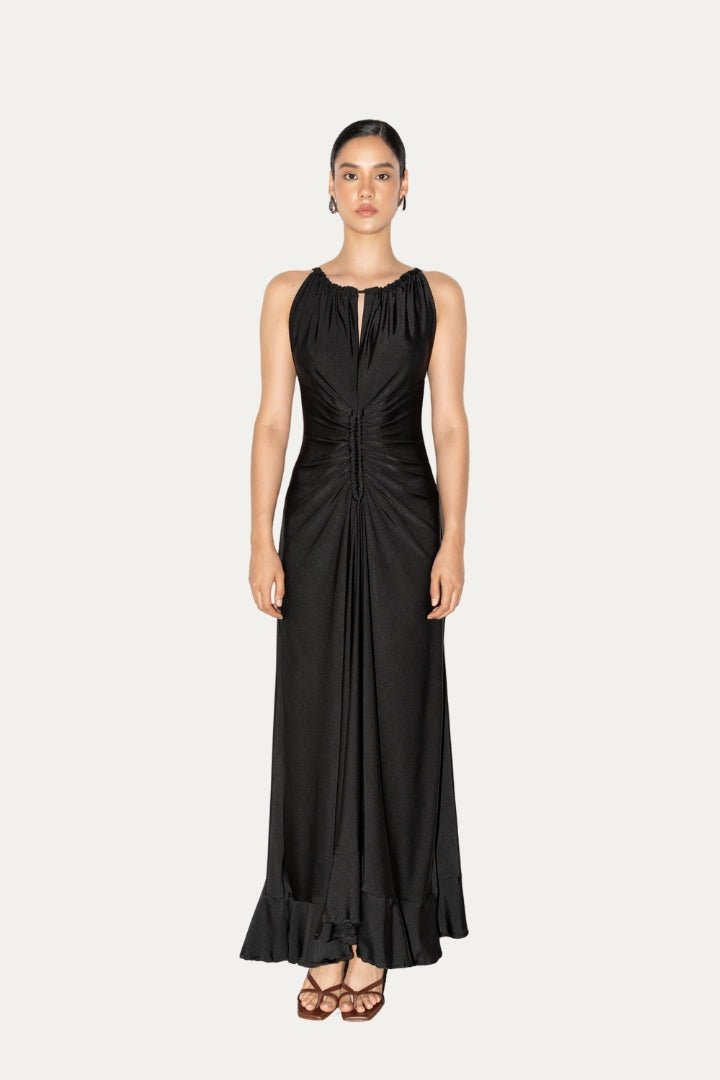 Vestido cobalto negro