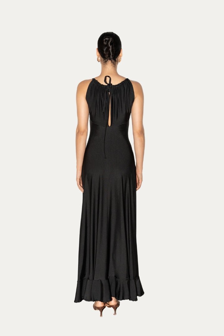 Vestido cobalto negro