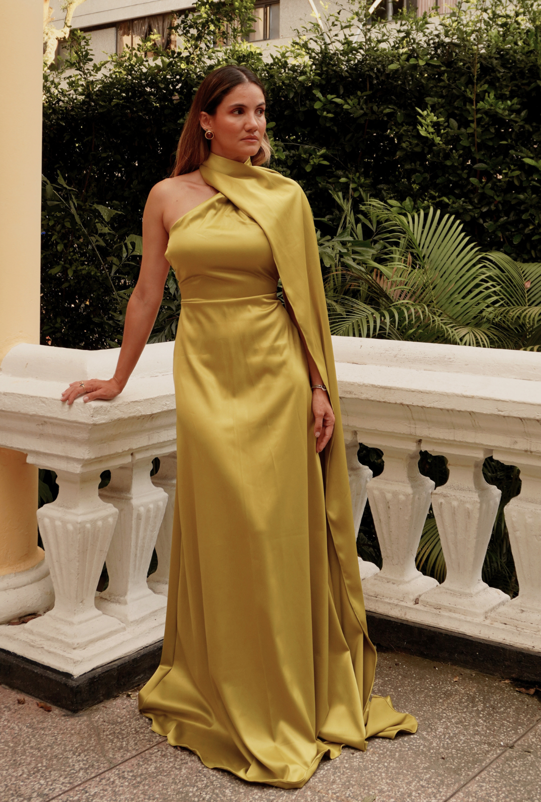 Vestido Bruma pistacho