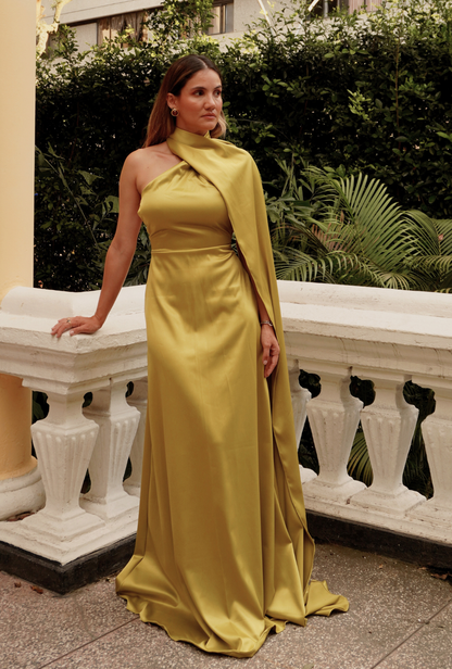 Vestido Bruma pistacho