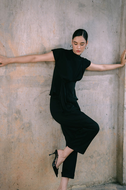 Pantalon media noche negro