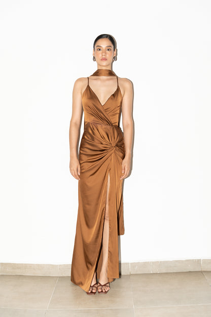 Vestido inversa cocoa