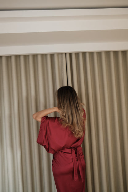 Set Amapola 8 en 1 vinotinto