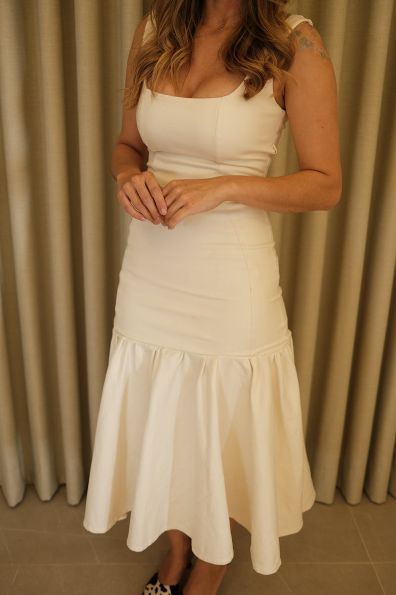 Vestido Clavel crudo