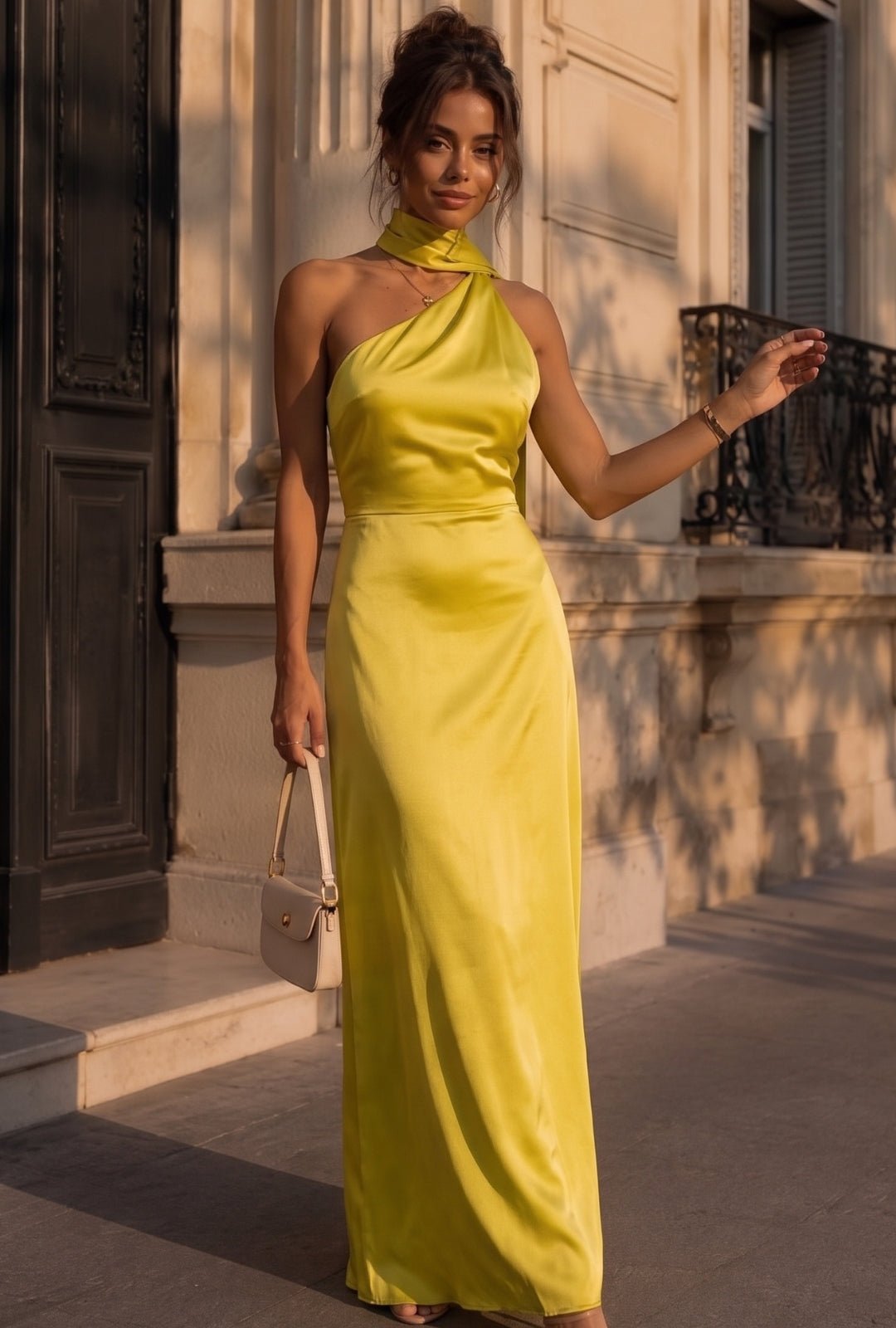 Vestido Bruma pistacho