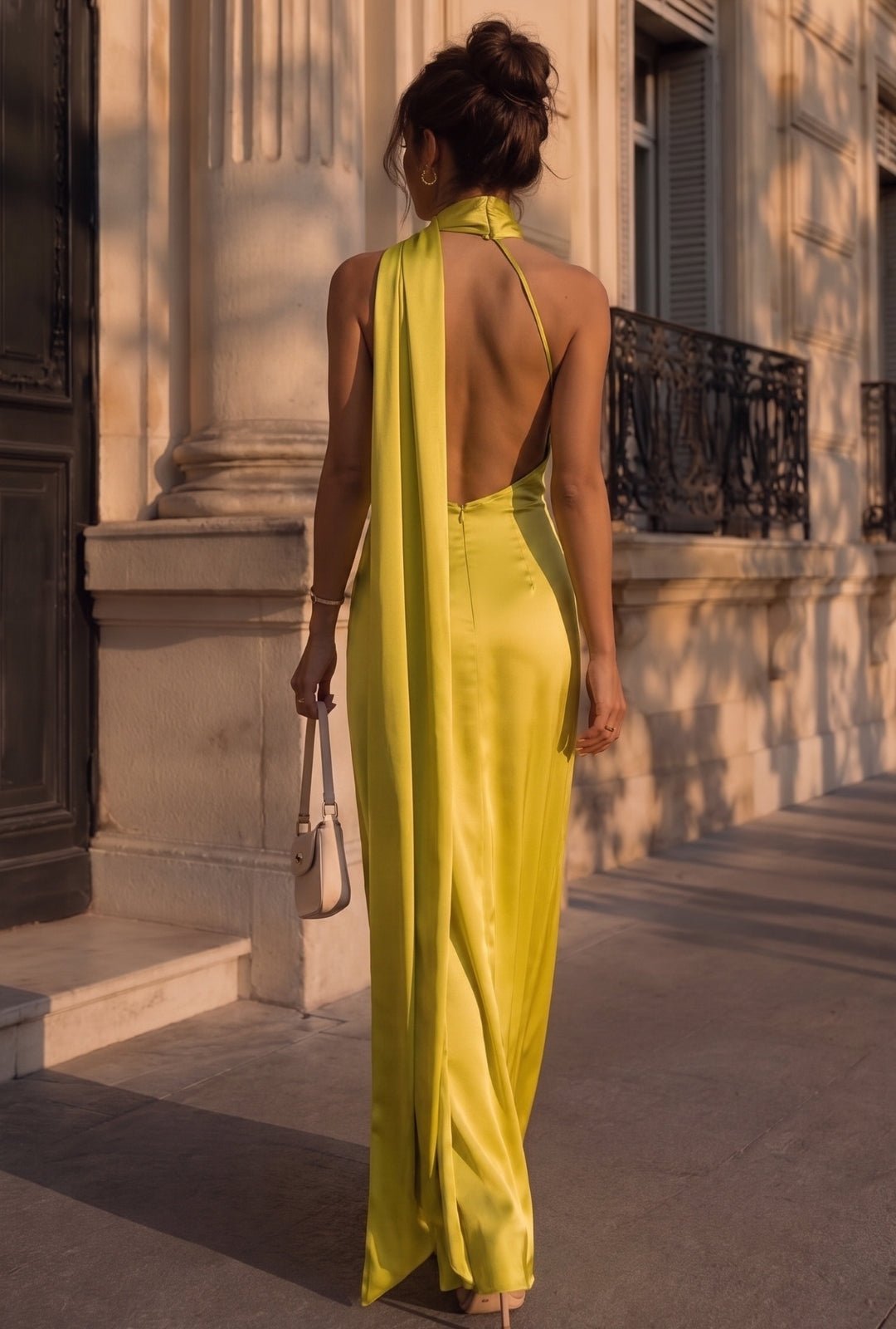Vestido Bruma pistacho
