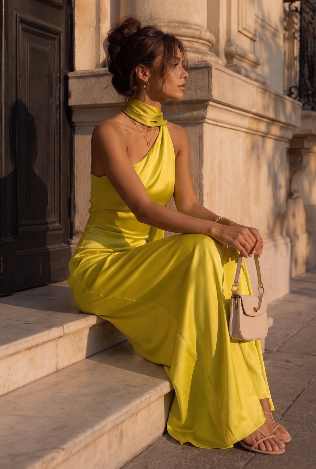 Vestido Bruma pistacho