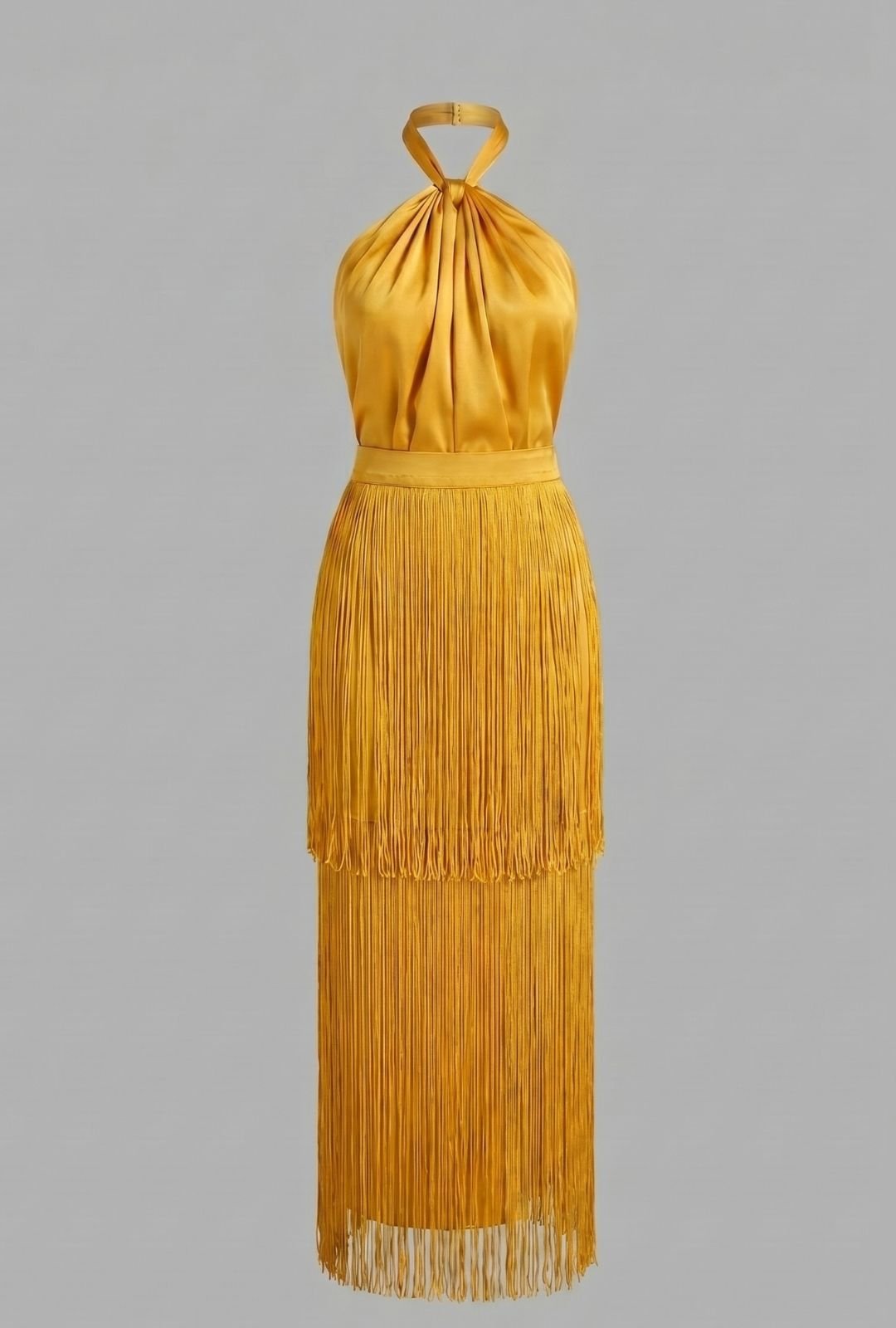Vestido Lantana mostaza