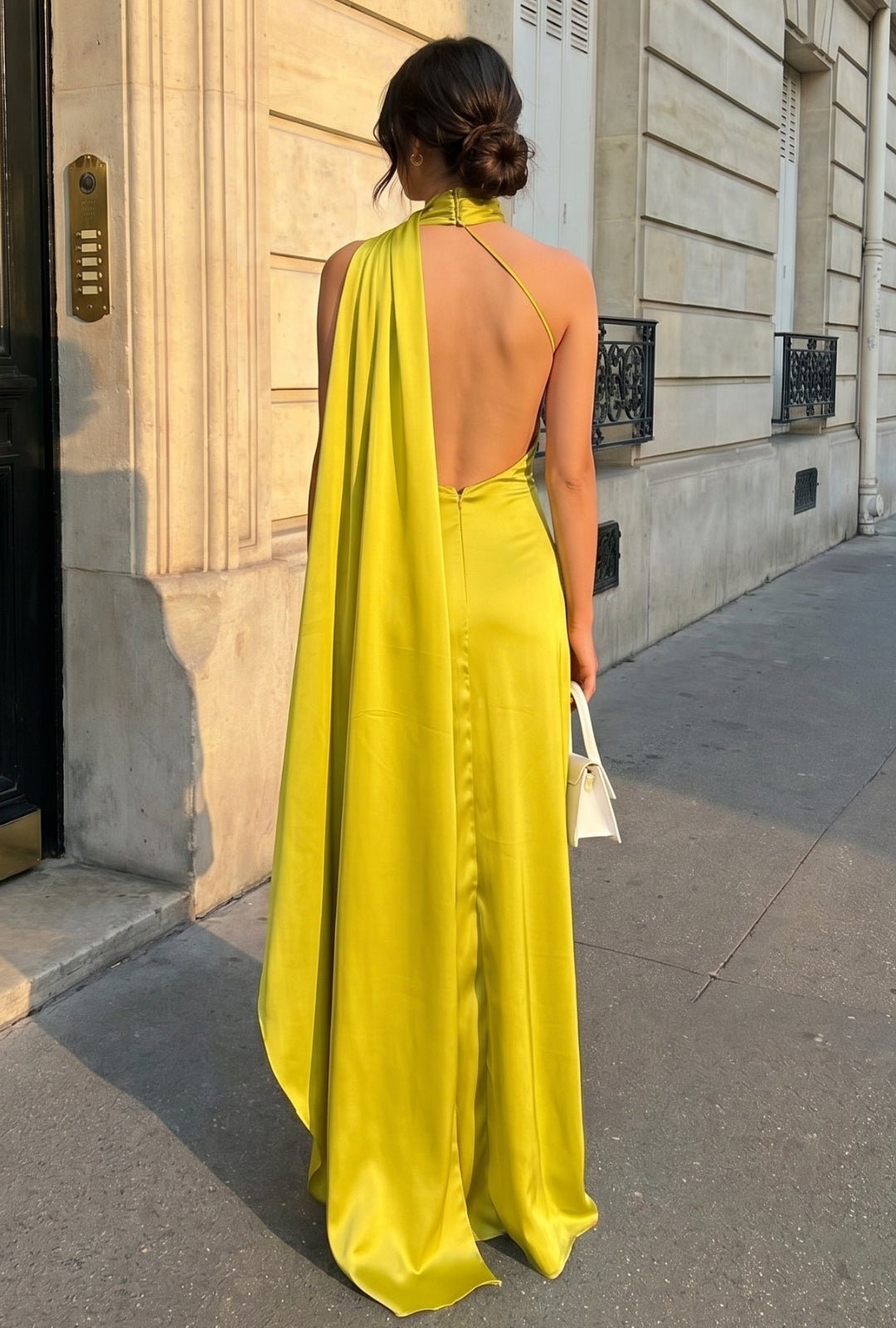 Vestido Bruma pistacho