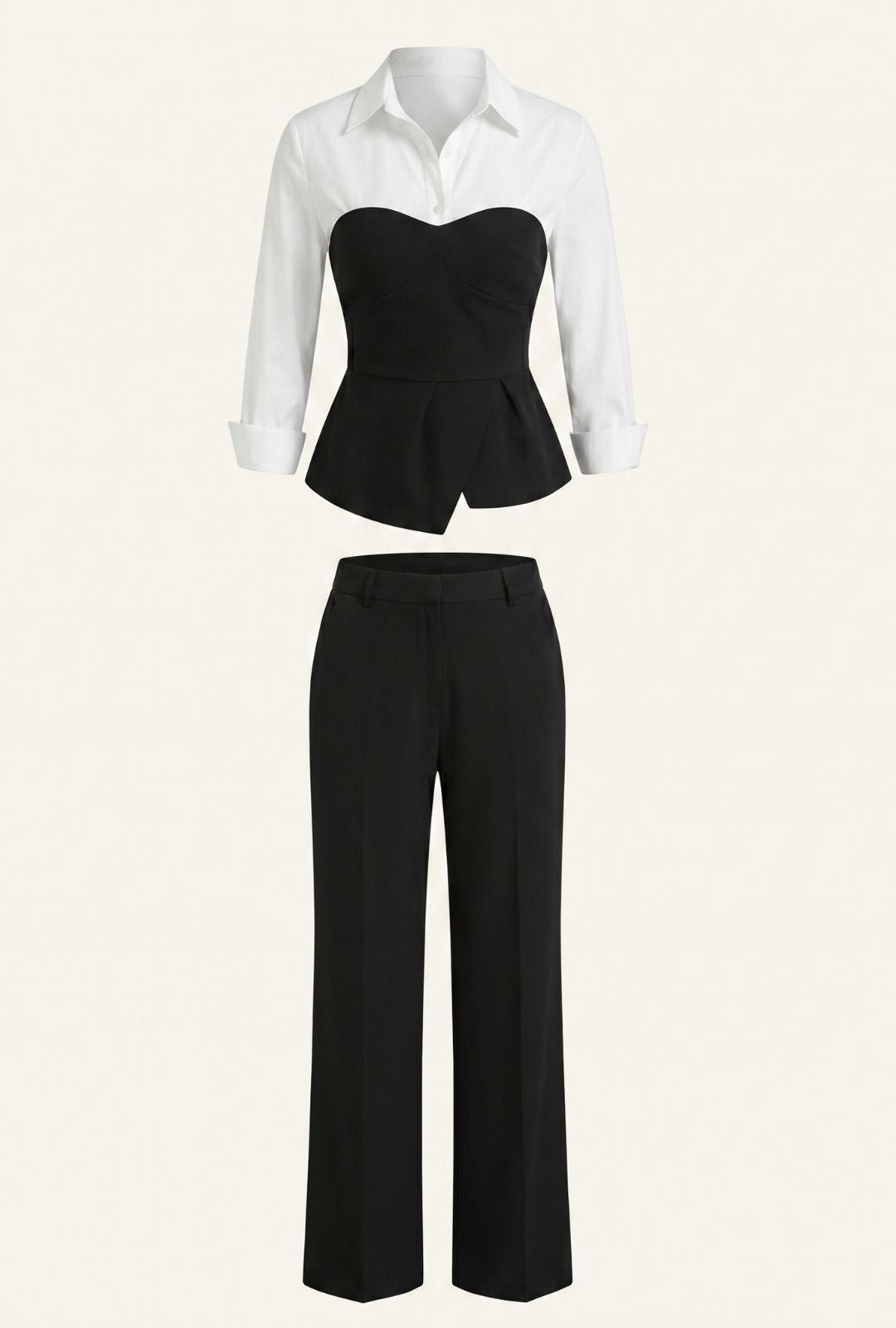 Set Ópalo Negro+ camisera blanca
