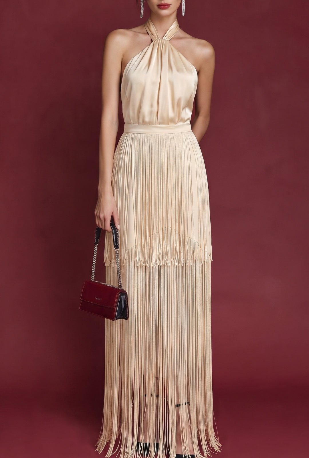 Vestido Lantana curuba pastel