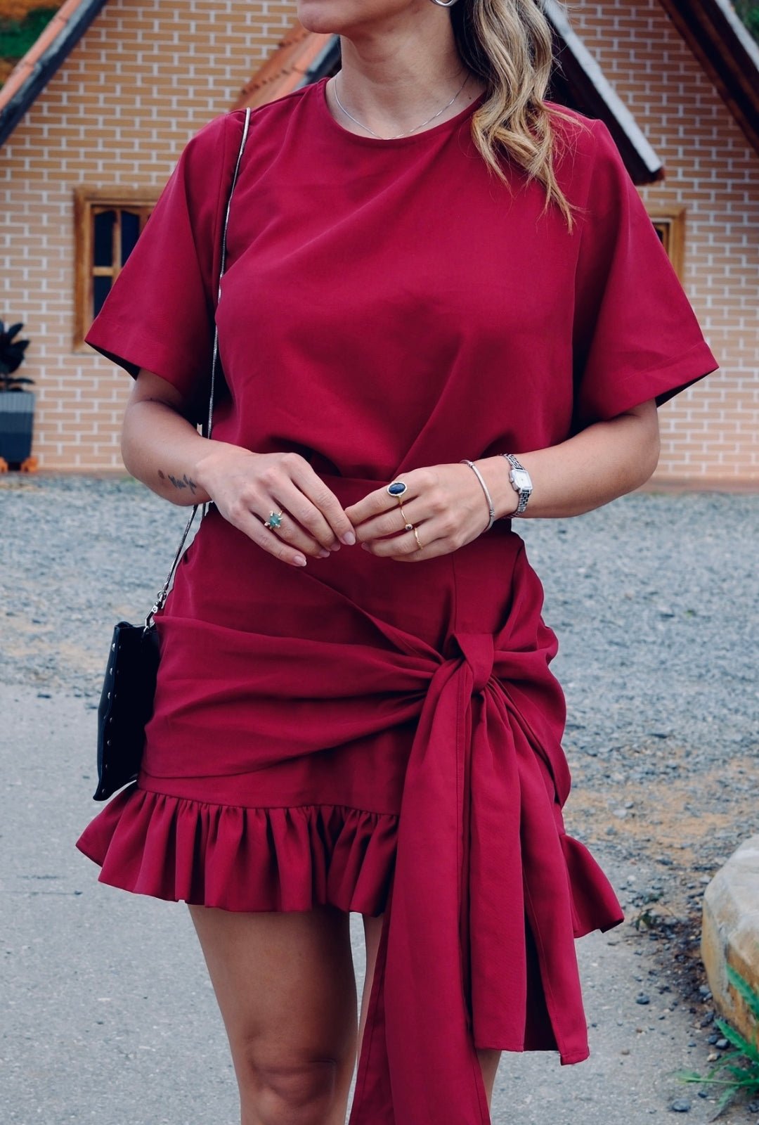 Set contraste vinotinto