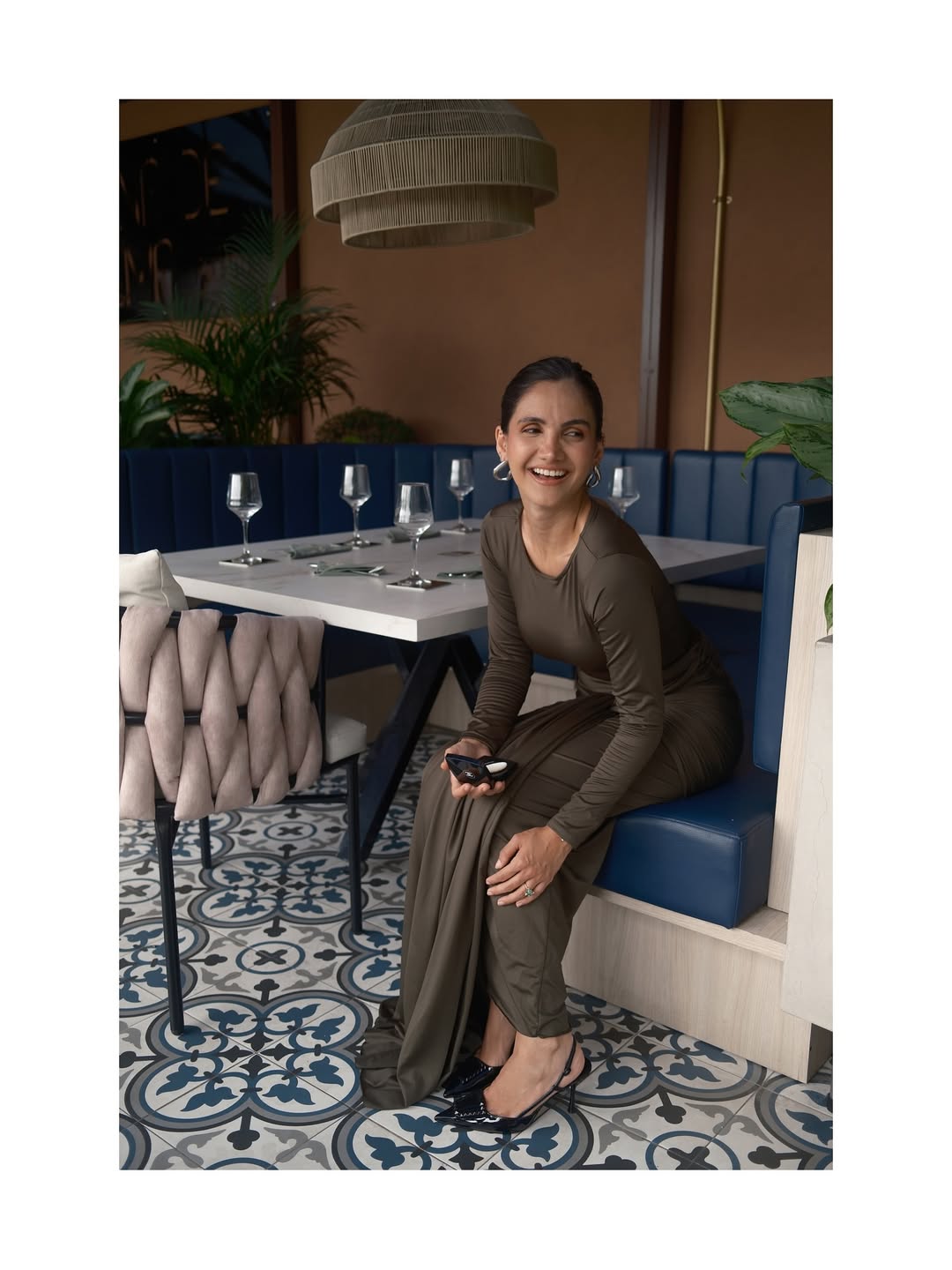 Vestido Loto verde oscuro