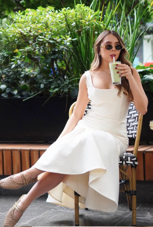 Vestido Clavel crudo