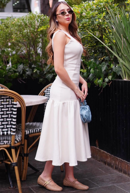 Vestido Clavel crudo