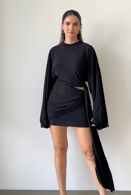 Vestido Malva negro