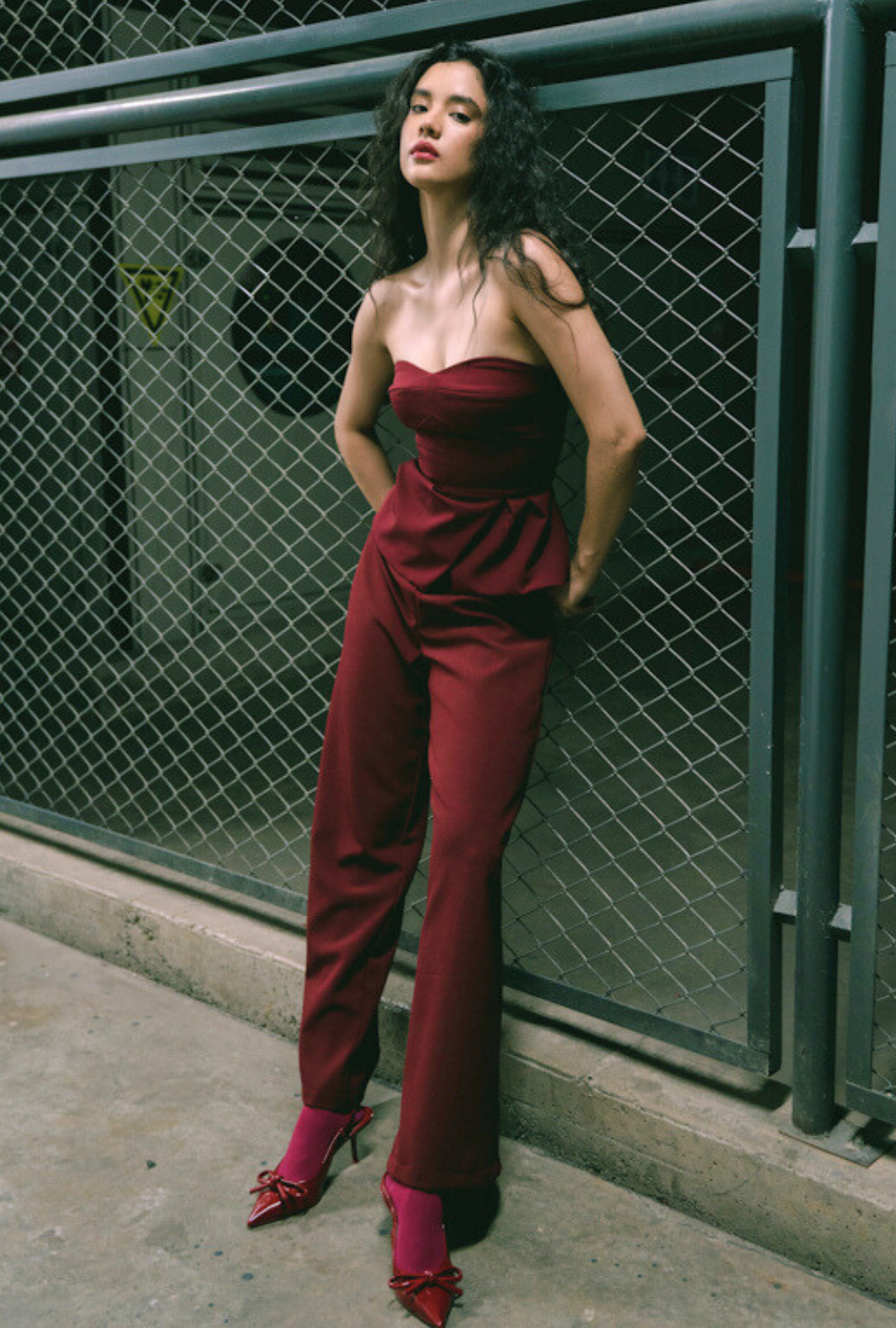 Set ópalo vinotinto